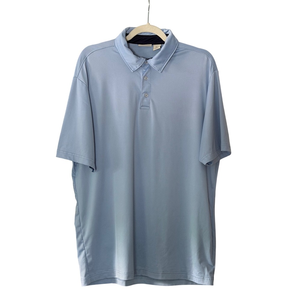 Rorie Whelan Men's L Light Blue Short Sleeve Golf Polo Shirt | SKU 1082